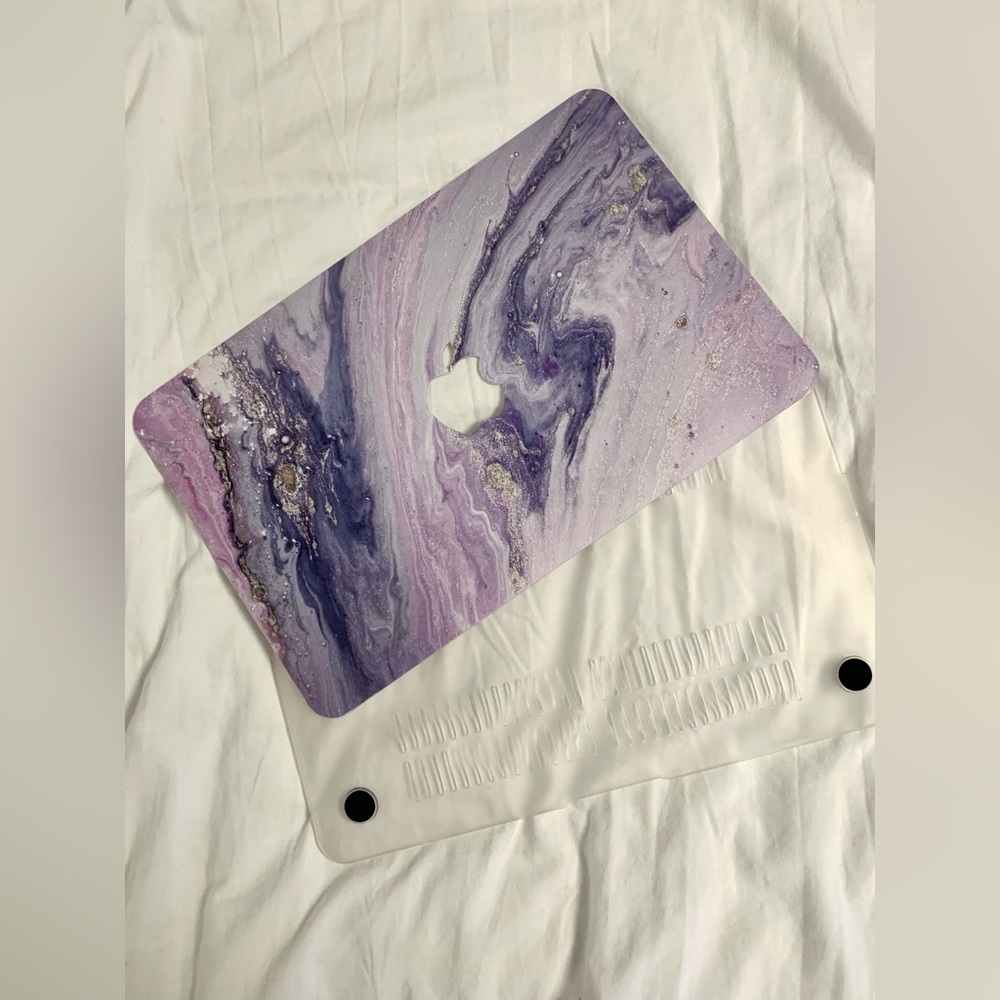 Purple Marble MacBook Pro Case, Snap - Picture 9 of 9
